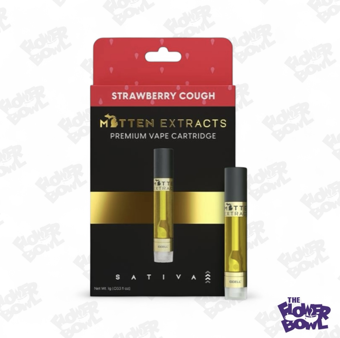 Mitten Extracts: Strawberry Cough 1G Cart (S)