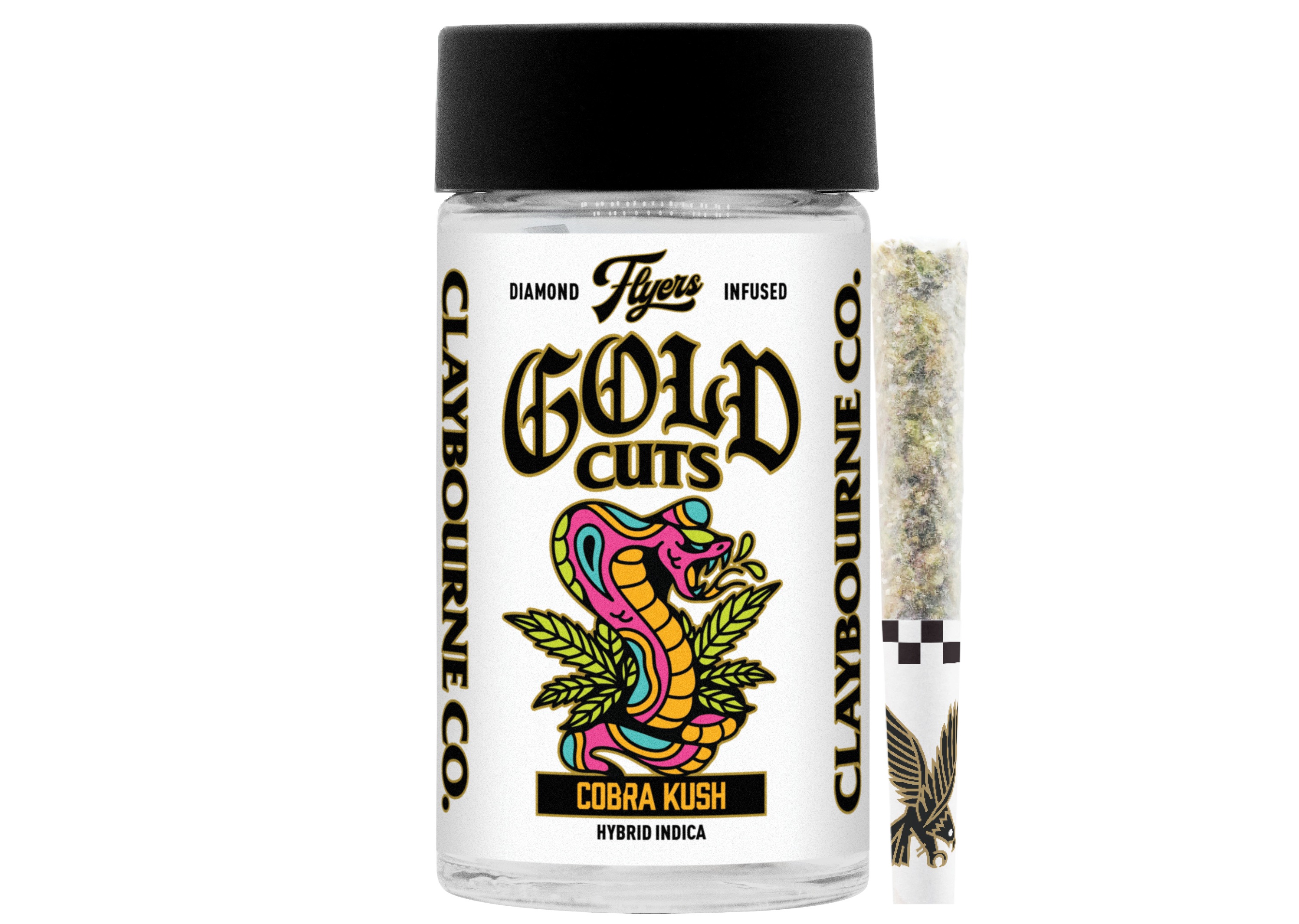 Cobra Kush | Diamond Frosted Infused Pre-Rolls | 5pk | 2.5g