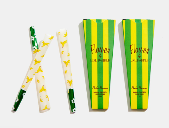Edie Parker Crush Cones Banana