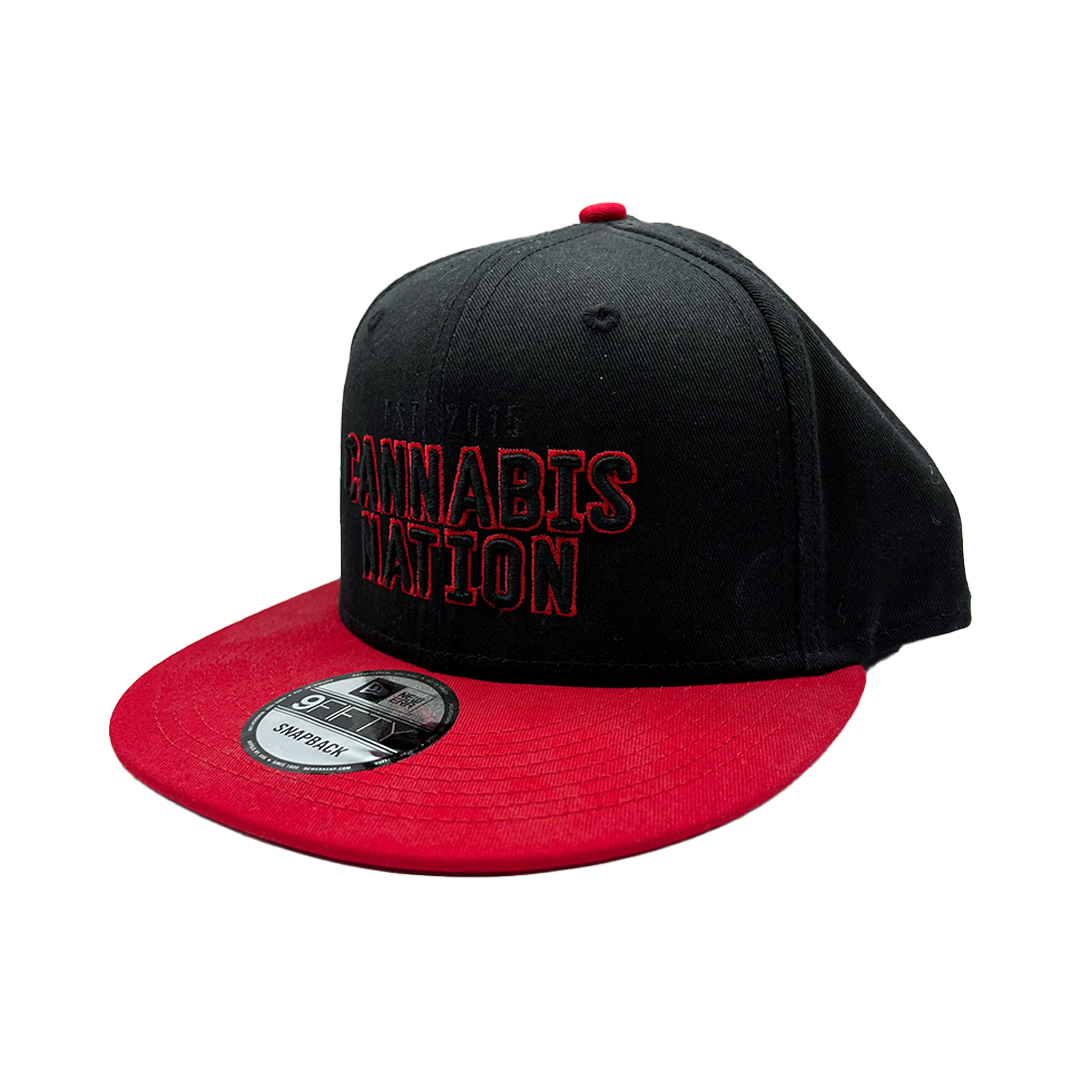 Apparel Logo Embroidered Black Red