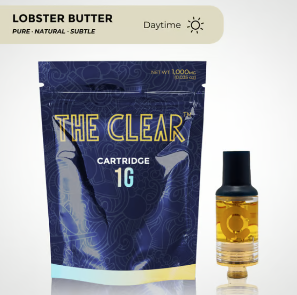 The Clear Vape Cart 1g- Lobster Butter
