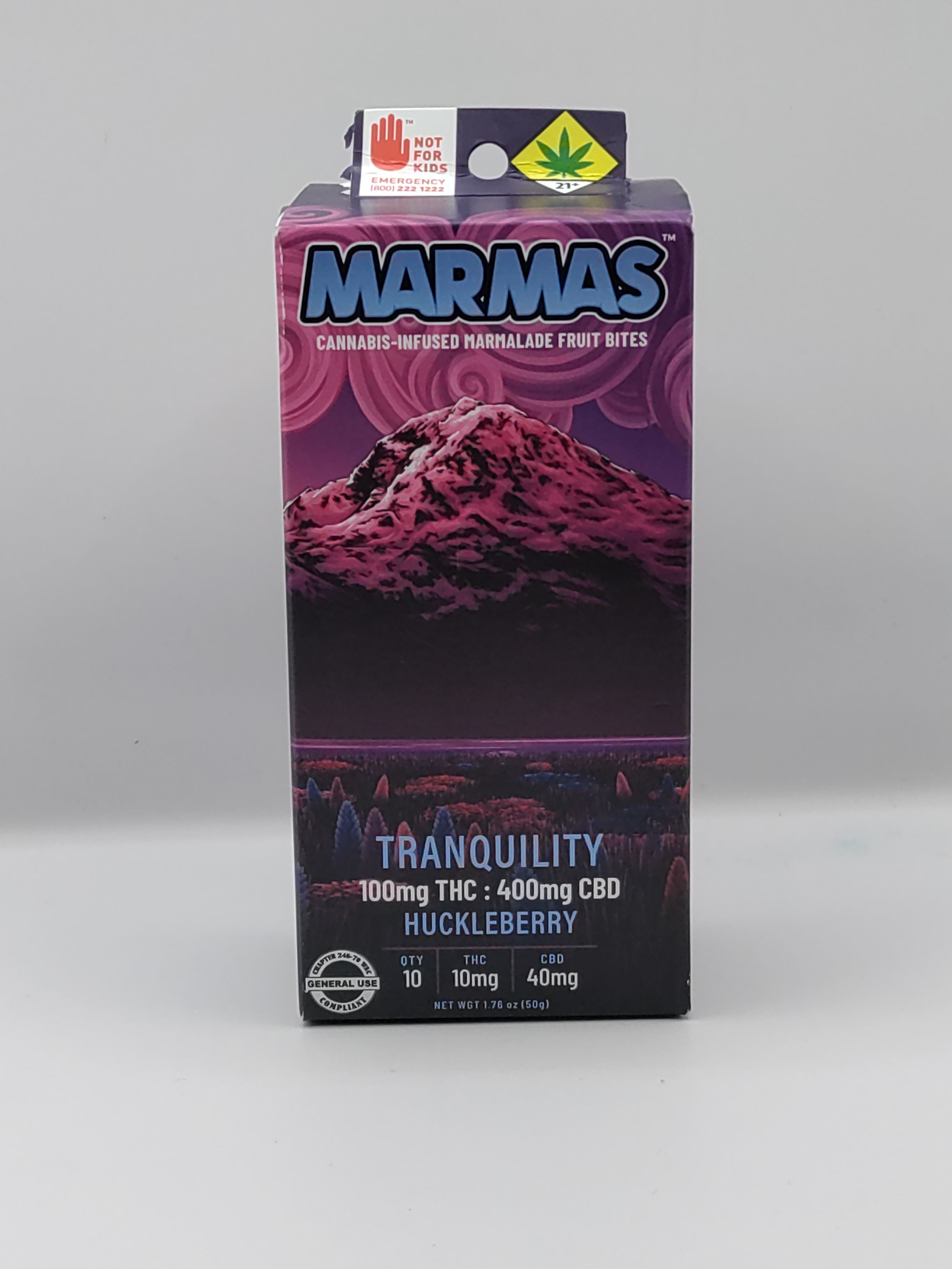 4:1 CBD Huckleberry 400mg Marmas