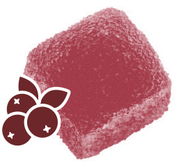 (2 Piece 100mg) Cranberry 1:1:1:1 (Drops)
