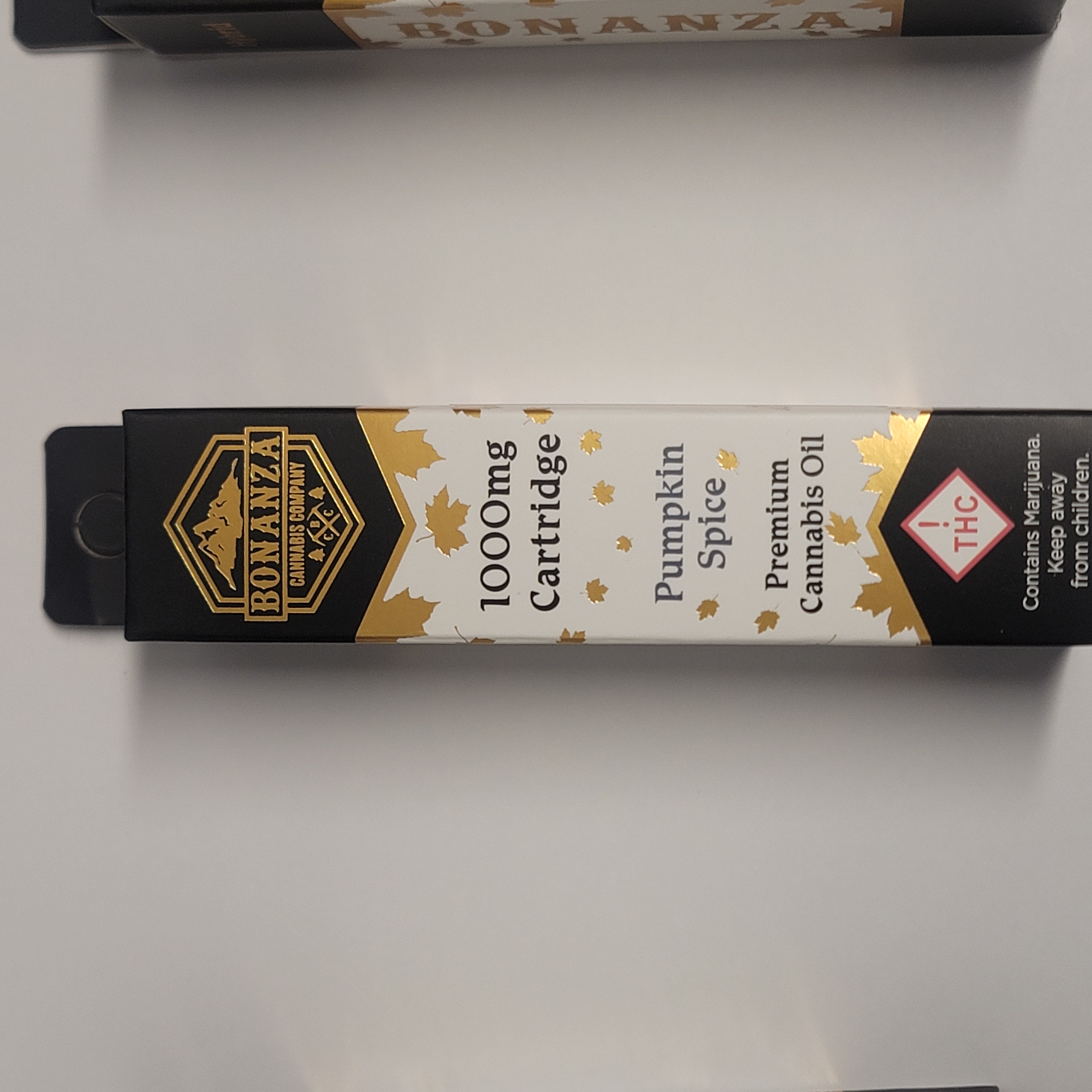 Bonanza Distillate Cartridge 1000mg Hybrid; Pumpkin Spice