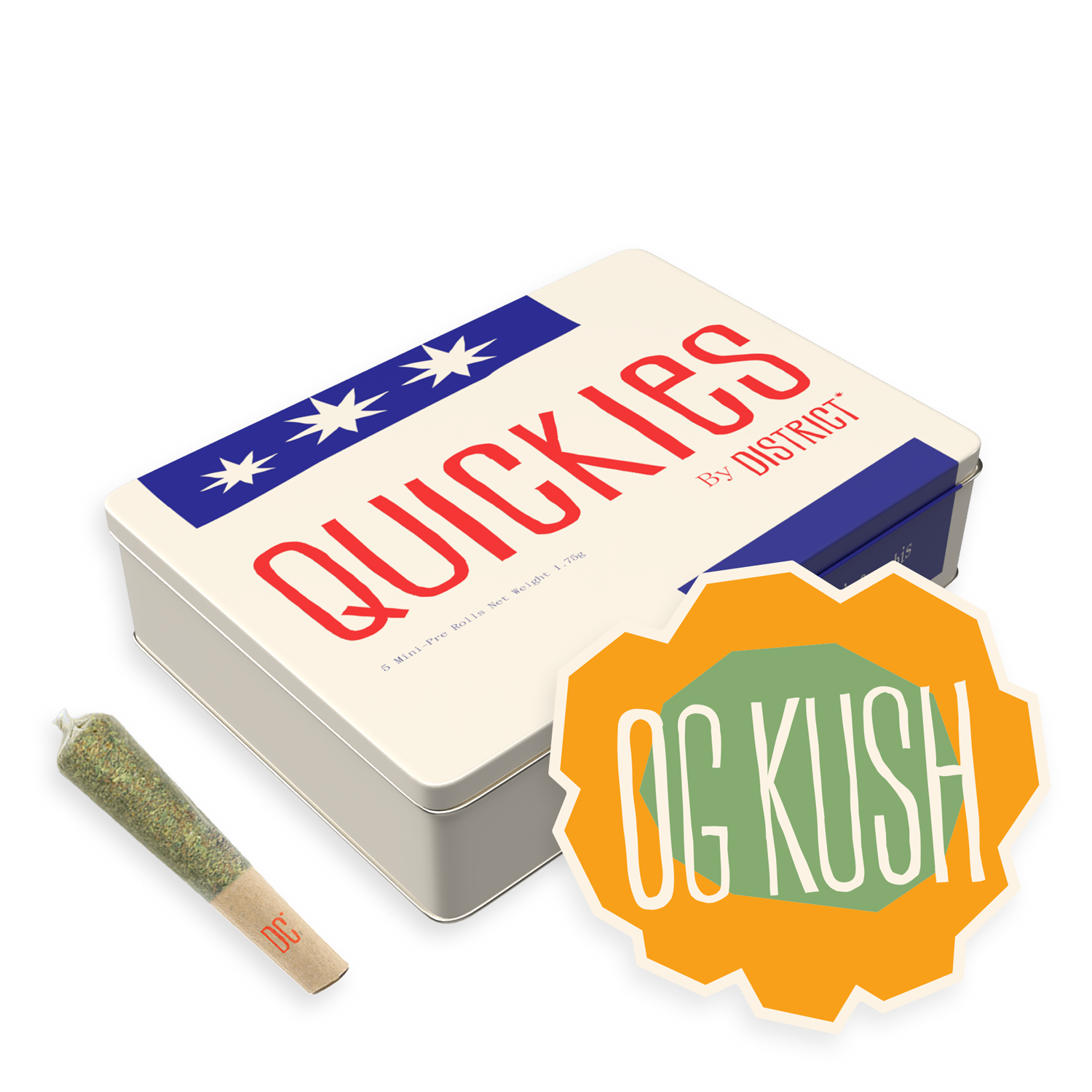 OG Kush Quickies Mini Pre-Rolls 0.35g 5pk