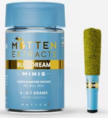 Mitten Extracts - Blue Dream - 5 x .7g Infused Prerolls