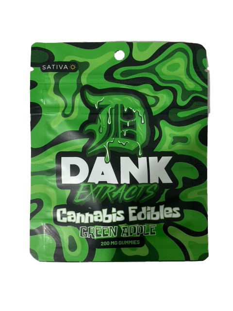 Dank Gummies 200mg Green Apple