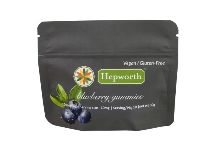 Hepworth - Blueberry Fruit Chews 10pk - 100mg at Bayside Cannabis