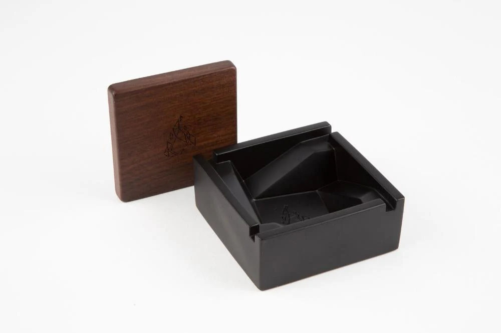 BRNT - Briq Concrete Ashtray - Black