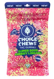 Choice Chews - Super Sour Cherry Limeade - 200mg Gummies