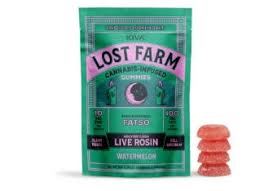 Lost Farm | Watermelon X Fatso | Live Rosin | 100mg | 10ct | .1g by Lost Farm - edibles cannabis product