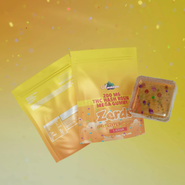 Amnesia - Zerds Orange Soda - 200mg Single Hash Rosin Gummy