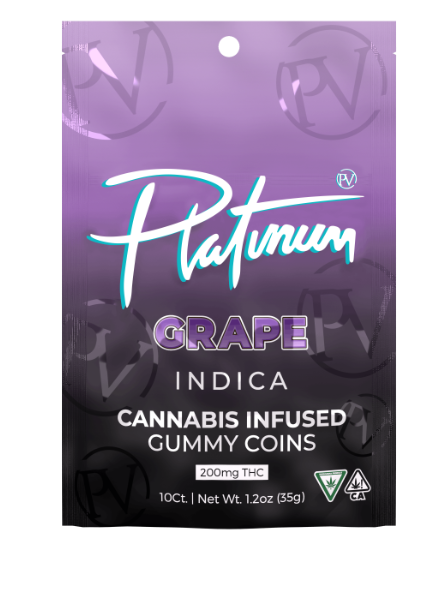 Gummies | Grape | 200mg | Platinum Vape