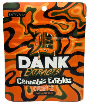 Dank Extracts | 200mg Gummies | Orange