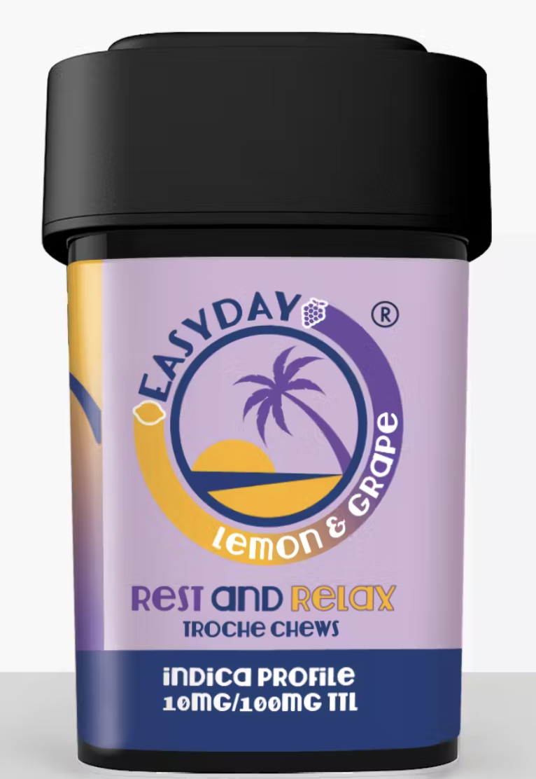 Easyday- Lemon Grape -(Rest & Relax Container 10 mg - 10 Count)