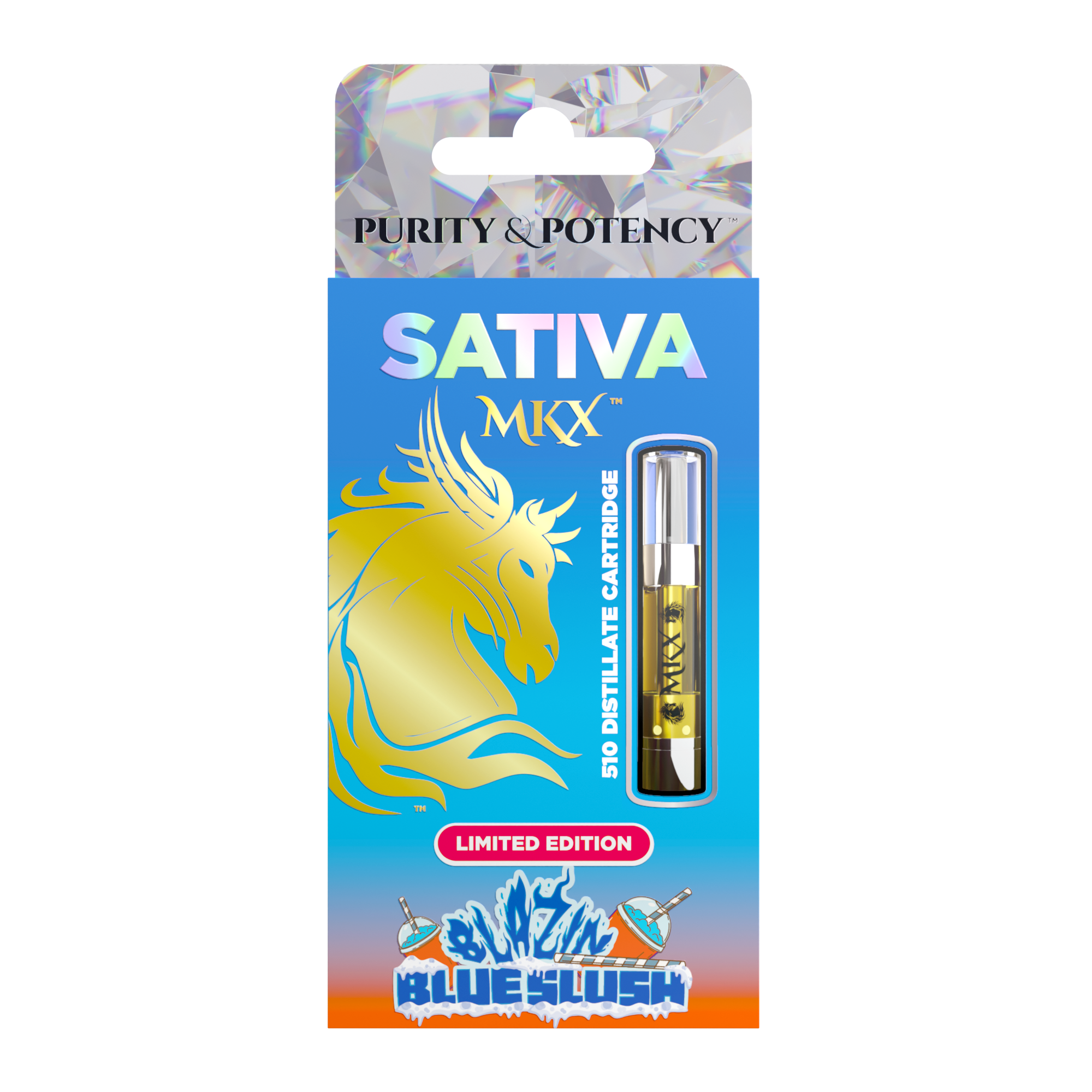 Blazin Blue Slush | Vape Cart | 1g | Sativa