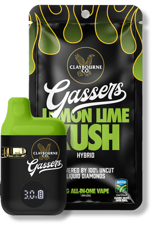 Claybourne Co Gassers | Lemon Lime Kush Vape AIO