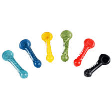 LuvBuds 4.5" Swirl Glass Hand Glass Pipe - Assorted Colors