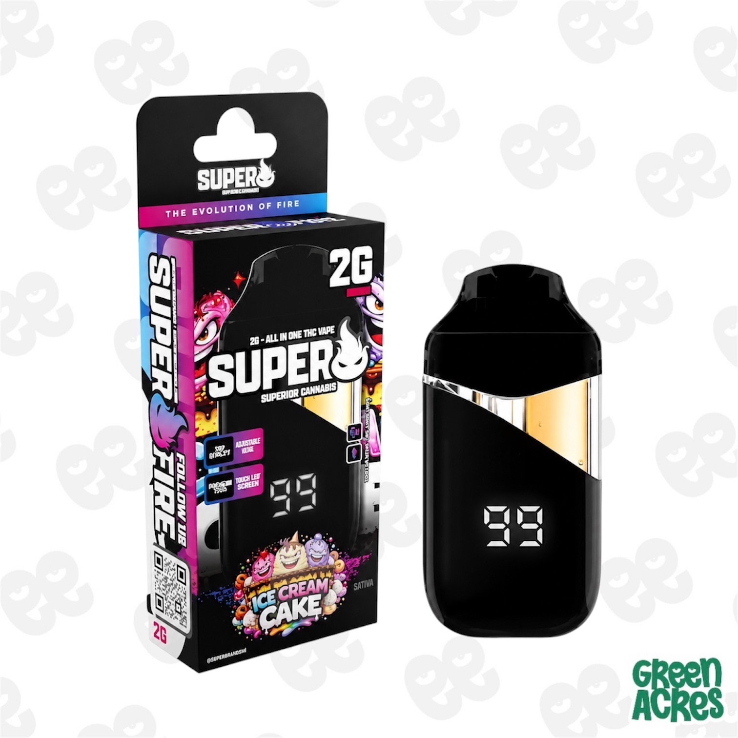 Superfire: Ice Cream Cake 2G Vape Disposable