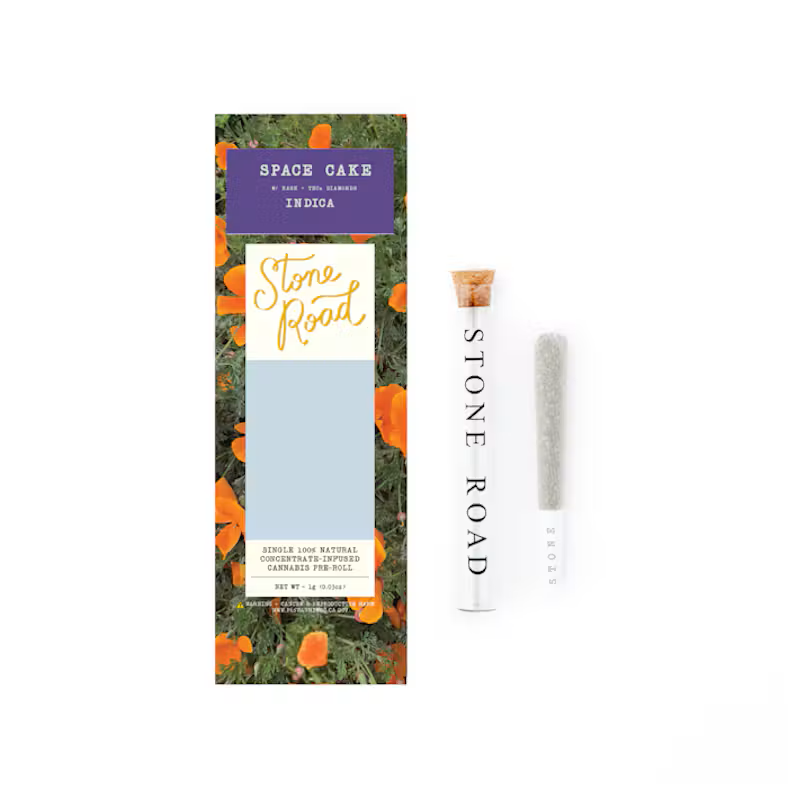 Stone Road - Space Cake Diamond & Bubble Hash Infused Preroll - 1g