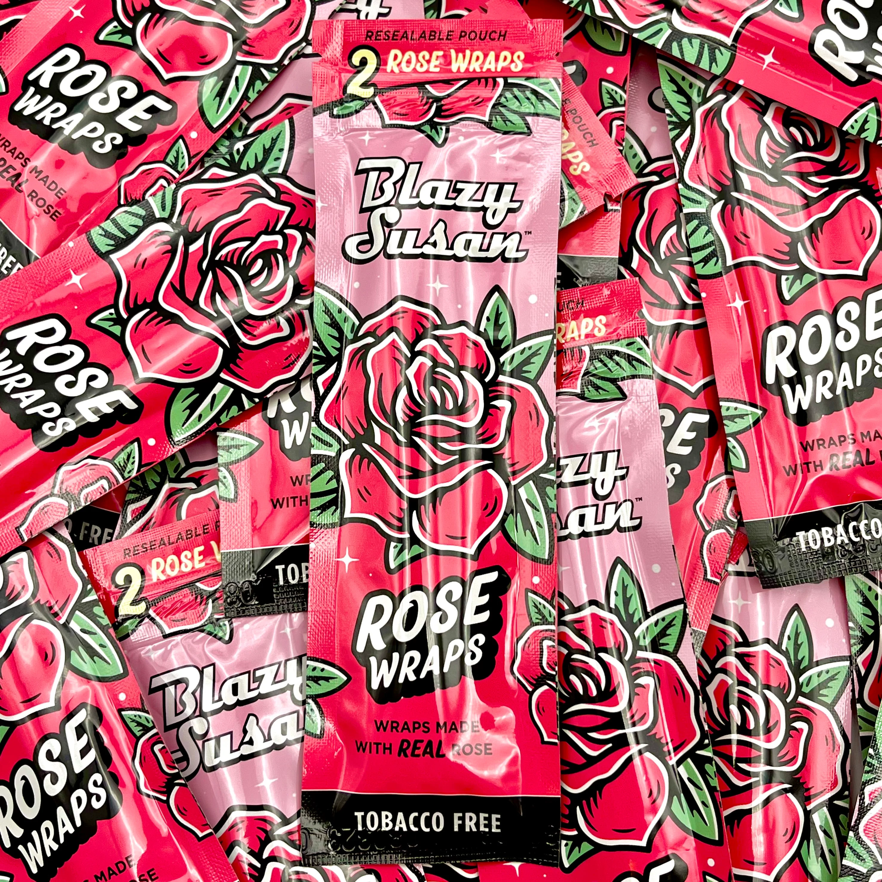 Blazy Susan Natural Rose Wraps | 2pk product photo