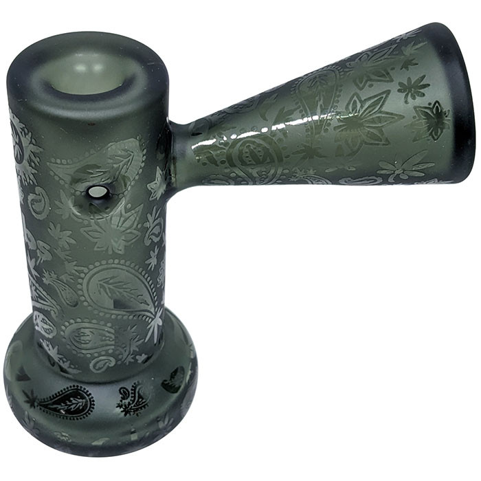 Dogg Lbs | Frosted Hazy Bubbler Hand Pipe - Smoke | 4.5"