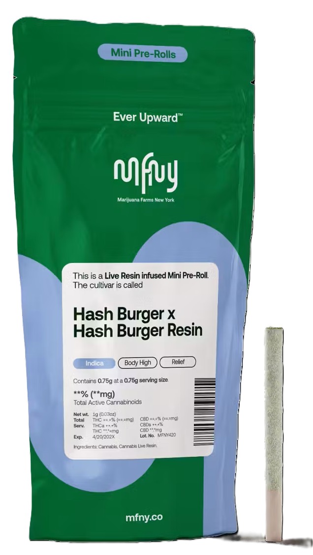 Hash Burger x Hash Burger Live Resin Infused | Pre-Roll | 1pk | 0.75g