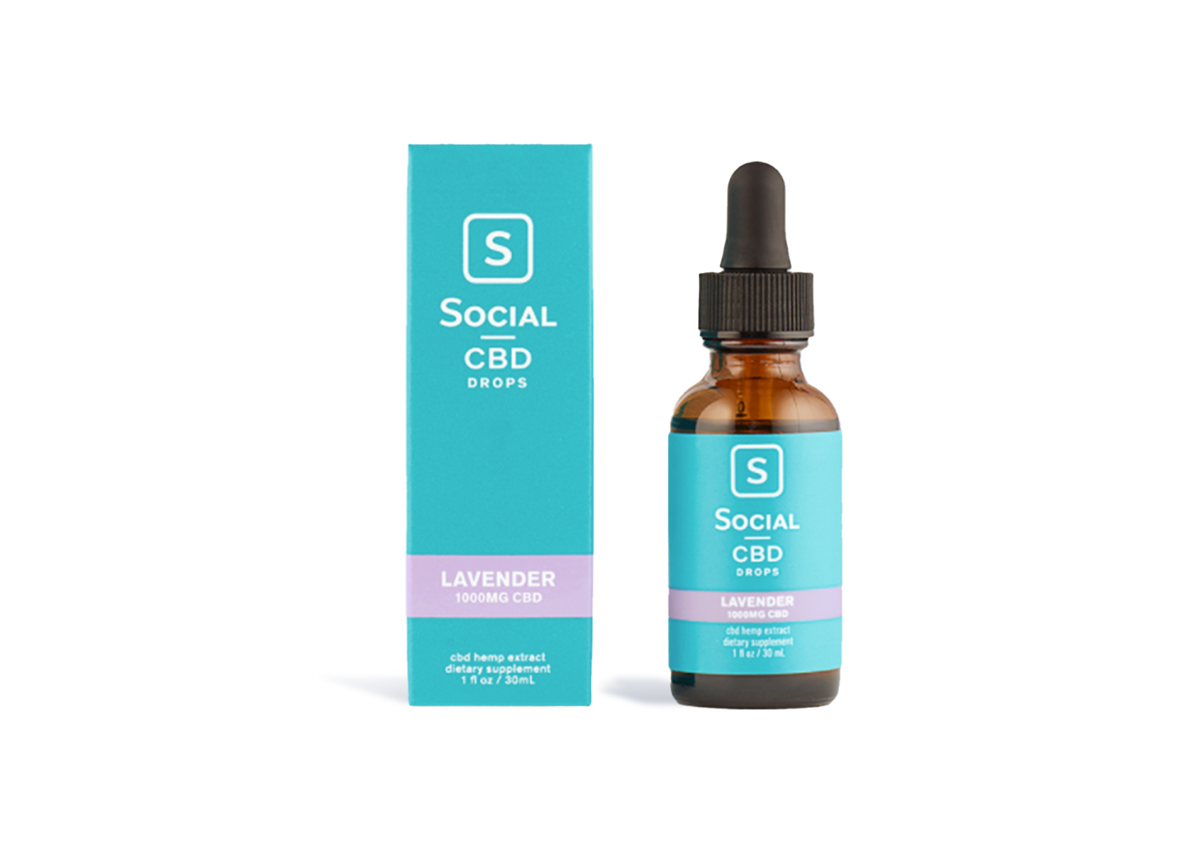 Lavender CBD Isolate Drops | 1000mg