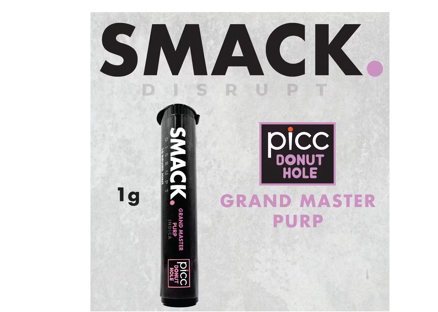 Grand Master Purp | SMACK. Infused Pre-Roll | 1g