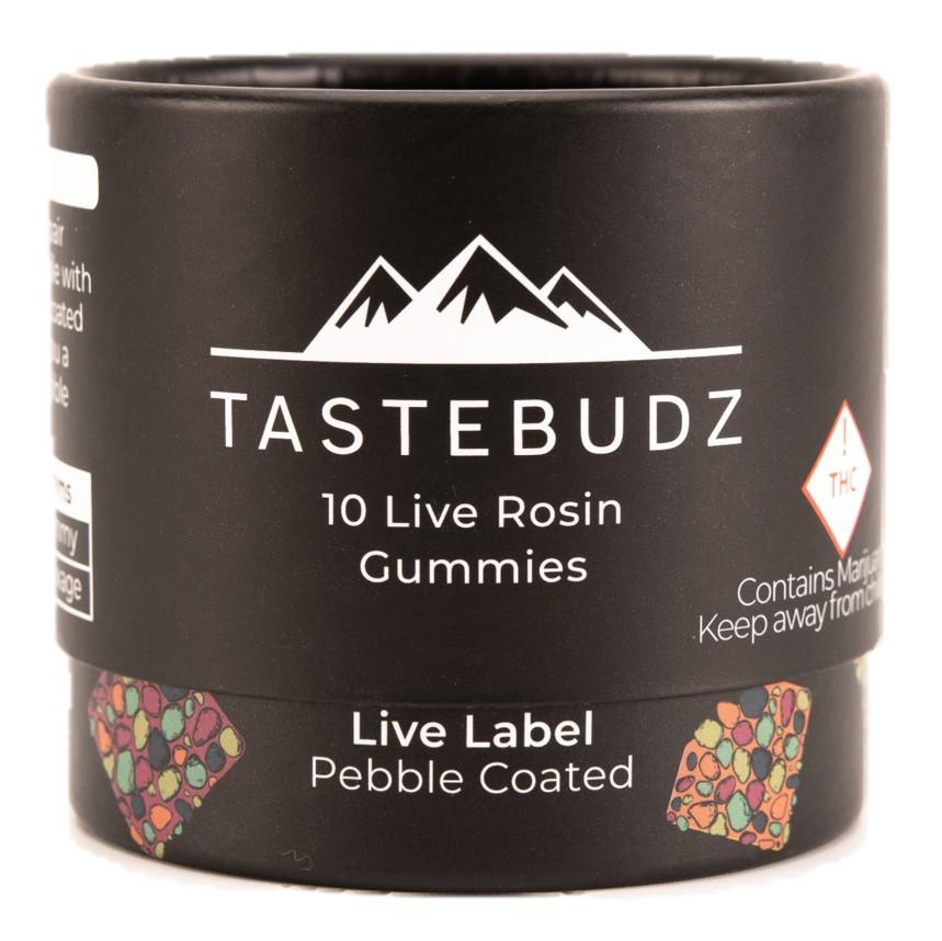 Live Rosin Pebble-Coated (H) Gummies | TasteBudz