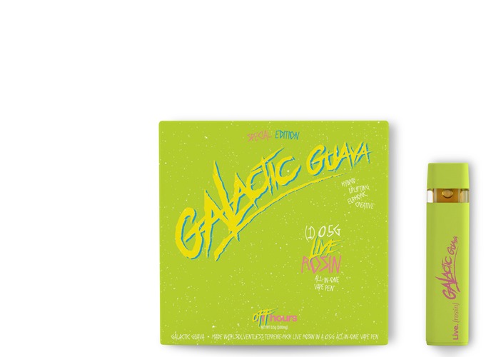 Off Hours - Galactic Guava Live Rosin Disposable Vape - 0.5g