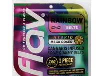 Flav - Rainbow Sour Gummy Belts 1pk - 100mg