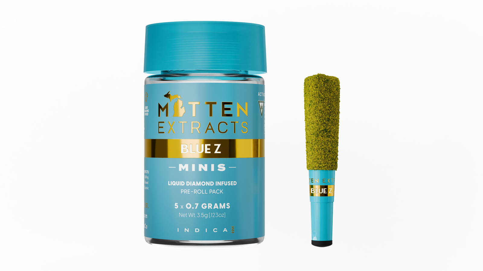 Blue Zkittlez .7g Infused Pre-Roll Minis - 5 Pack