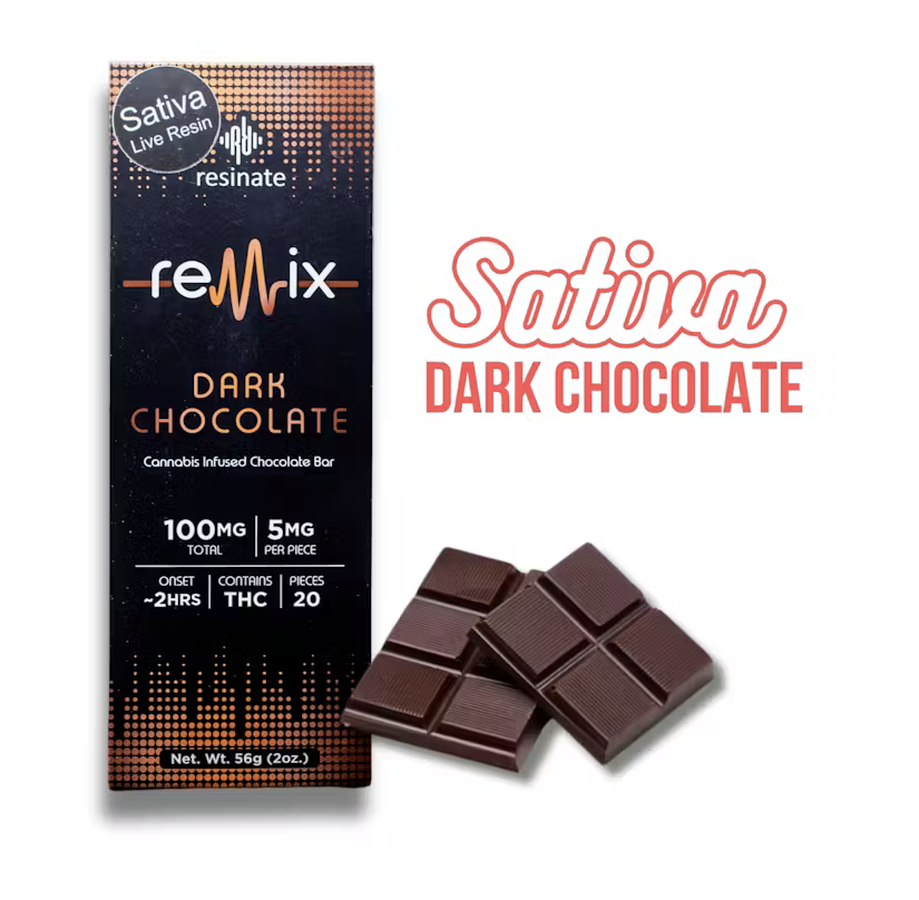Dark Chocolate Peppermint Live Resin Bar