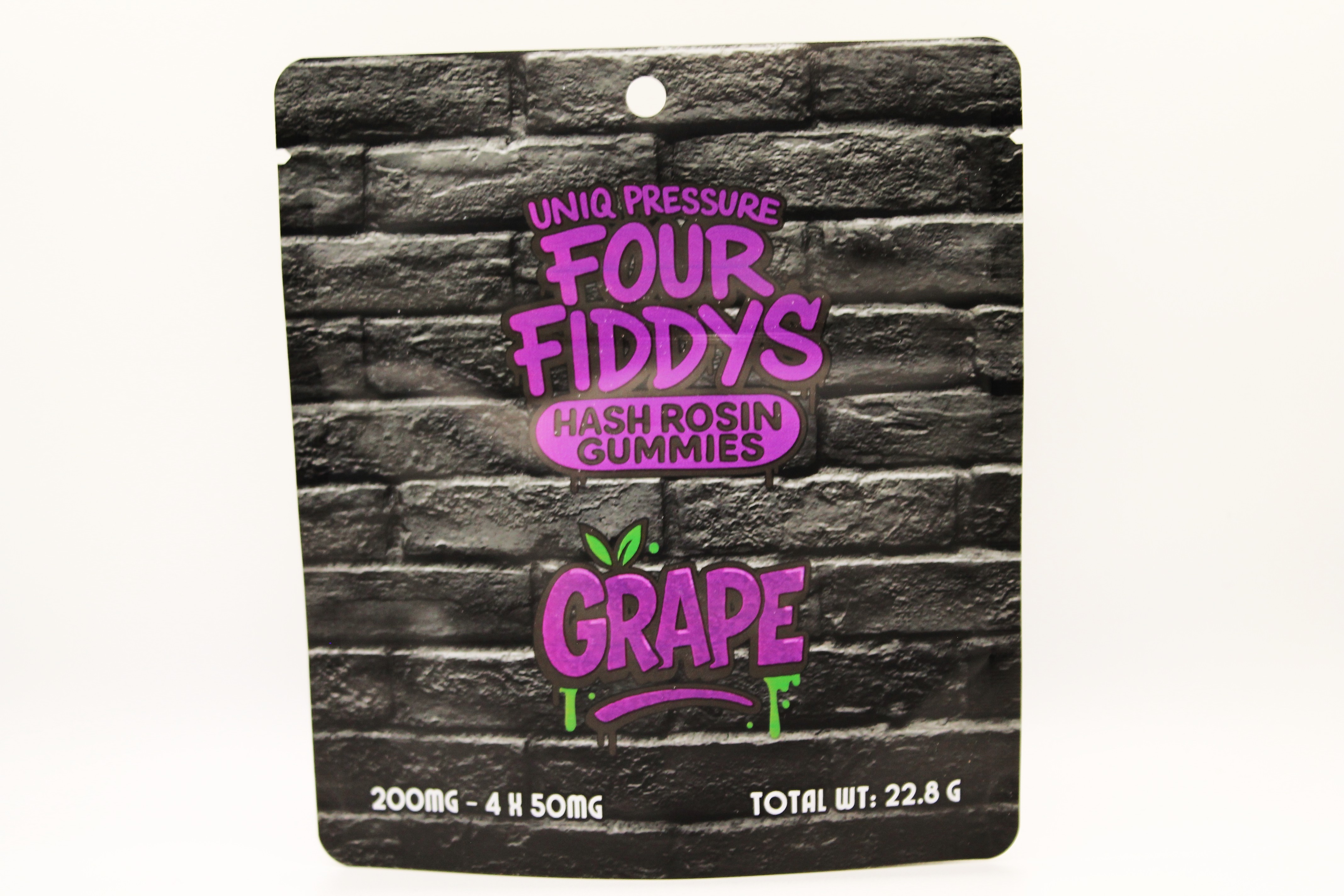 Gummies | Rosin | Grape | 200mg 4pk | UP Four Fiddys