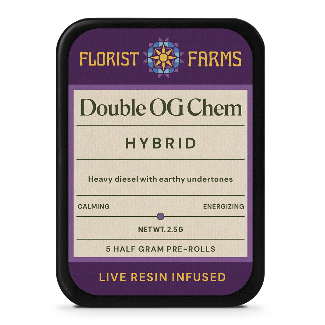 Live Resin Infused Double OG Chem | Half Gram Pre-Rolls | 5pk