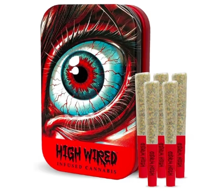 High Wired - Citrus Sour Clips - 1.75g/5pk - Infused Pre-rolls