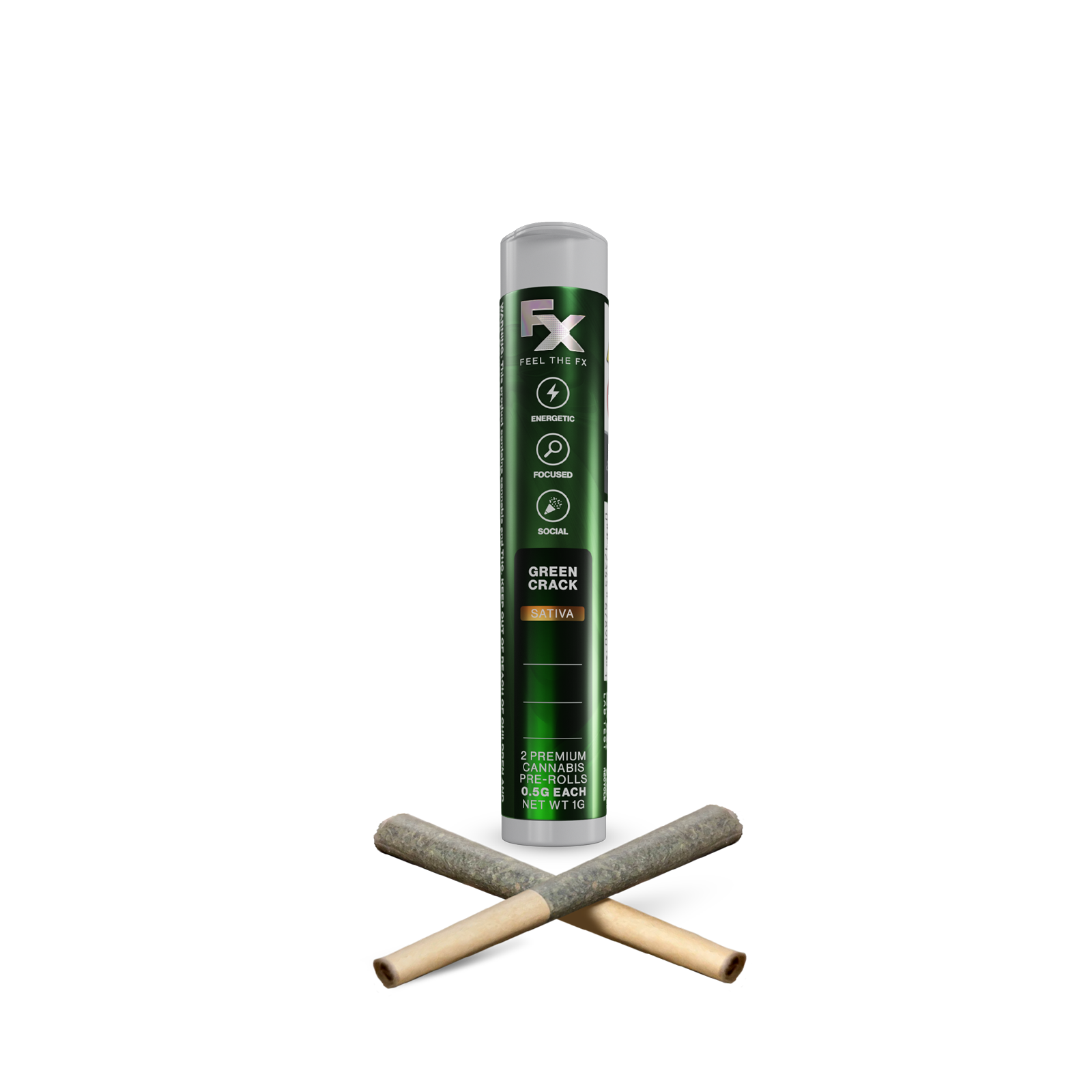 FX | Green Crack | 2PK Pre-Rolls 1G