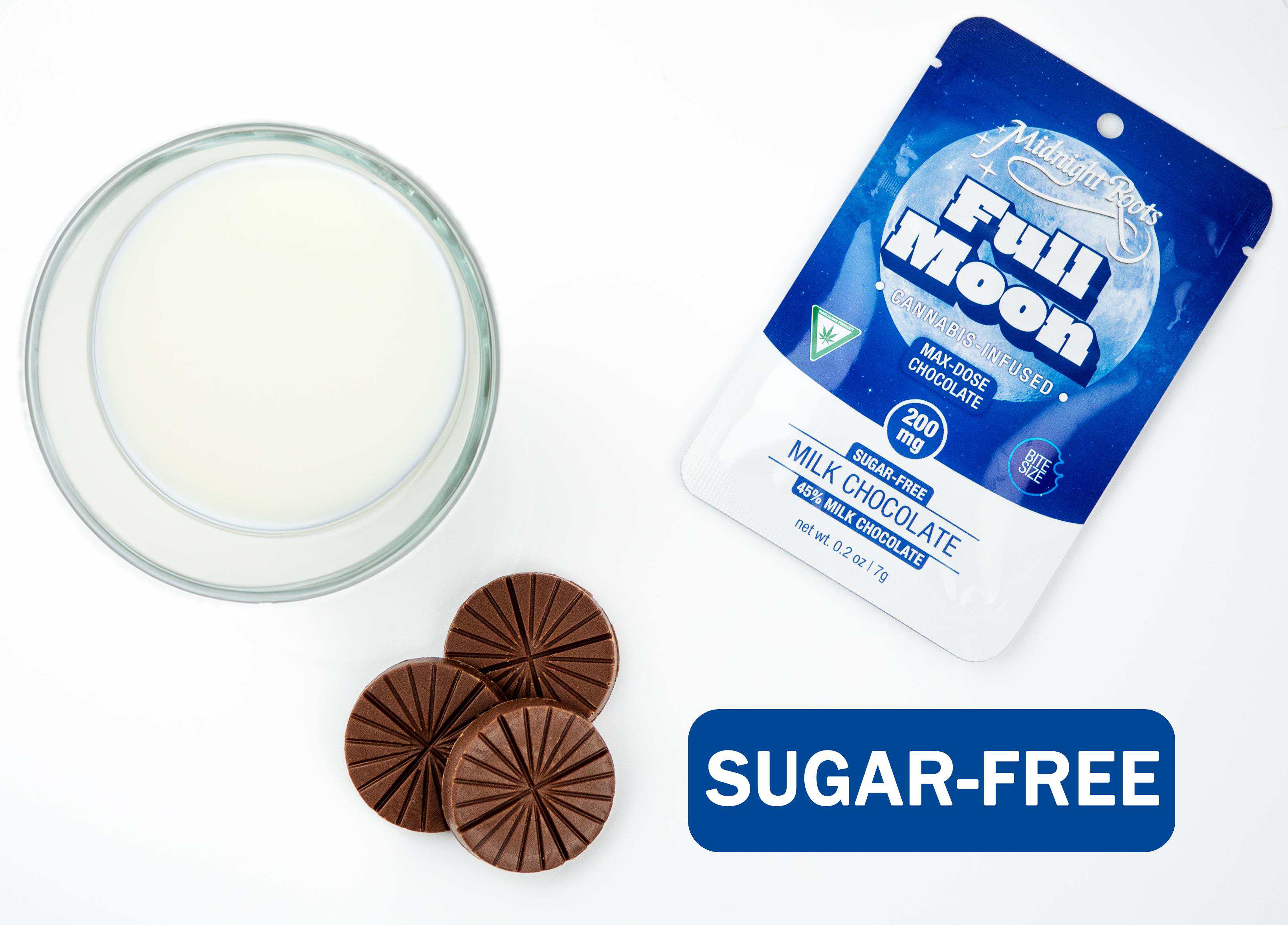 Midnight Roots Full Moon - Sugar Free Milk Chocolate - 200mg