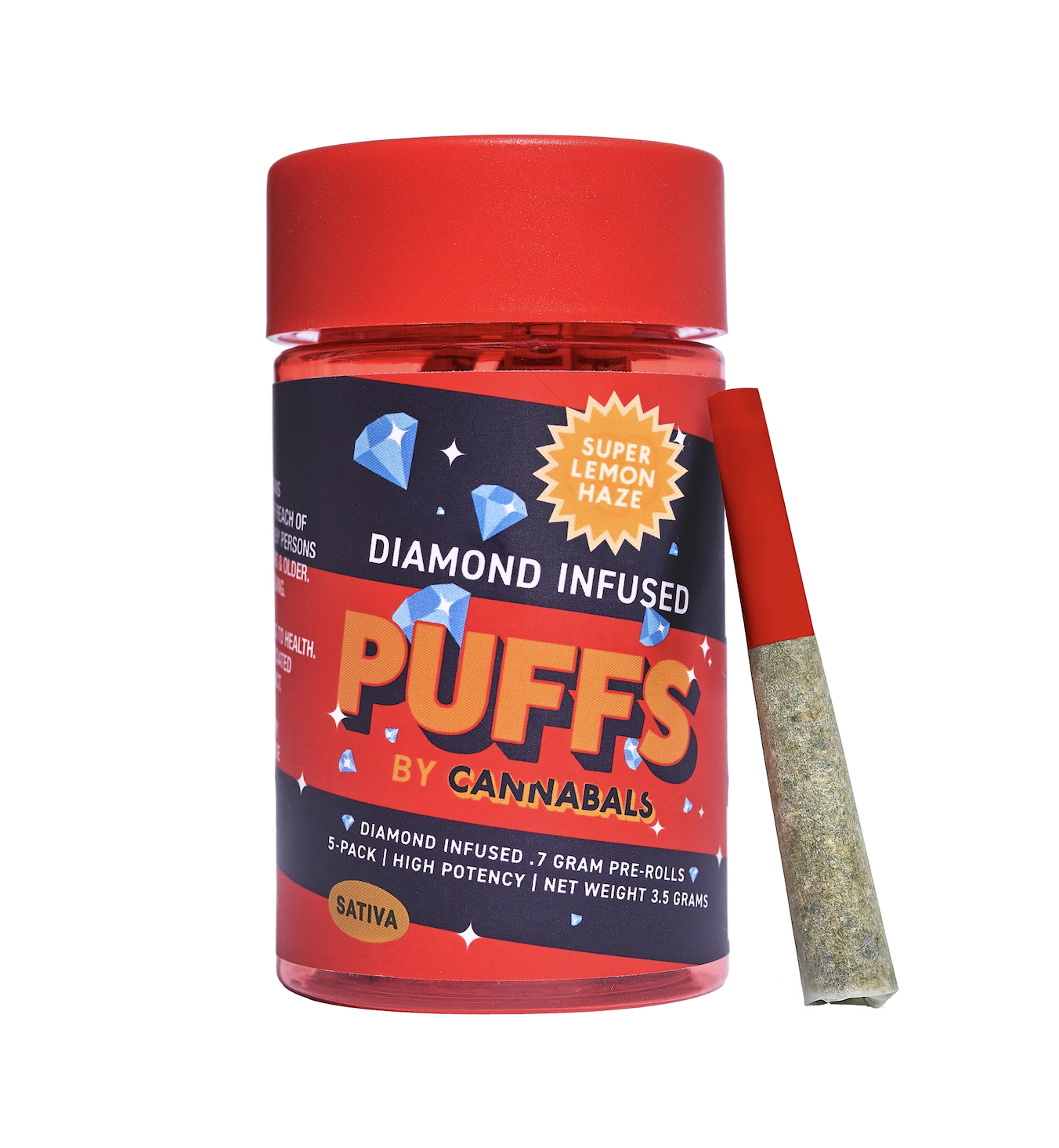 Puffs Pre-rolls - Super Lemon haze 7pk