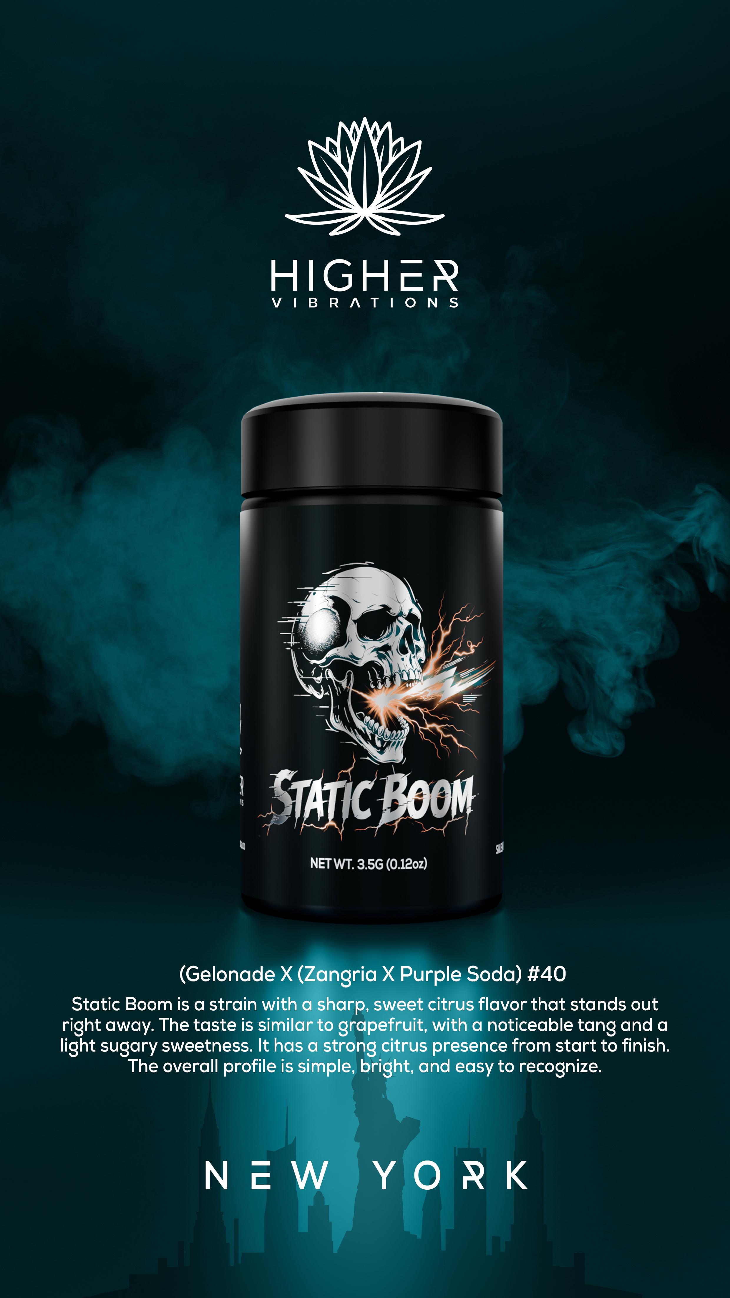Higher Vibration Static Boom 3.5g Premium Flower