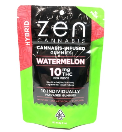 *Promo* Zen Cannabis | Hybrid Watermelon Gummies | 100mg