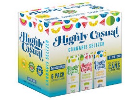Highly Casual - Seltzer Variety 6 Pack  1:1 THC:CBD 30mg
