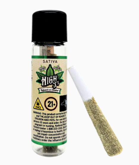 High 5's | Mimosa x Blue Dream #25 | .8g Infused Preroll | Sativa