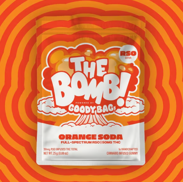 Orange Soda - Sativa - BOMB RSO - Gummy - 50mg (1pk)
