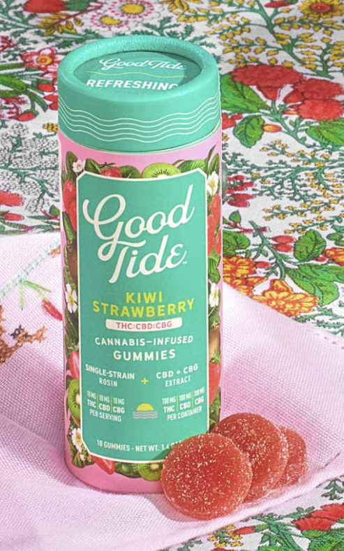 Good Tide Kiwi Strawberry Live Rosin Gummies