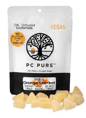 Orange Sherbet Gummies 200MG (10pk)
