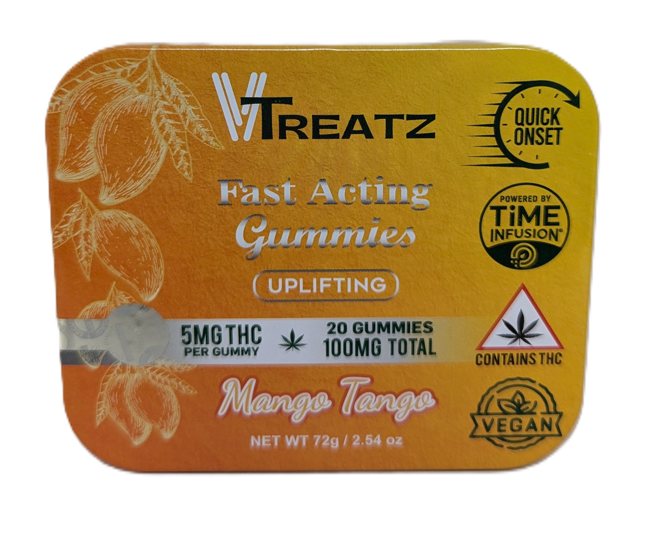 Mango Tango Gummies | 100mg THC