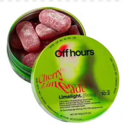 Off Hours Limelight Cherry Limeade 10:2:2 THC:CBD:CBG 10pk 10mg Gummies