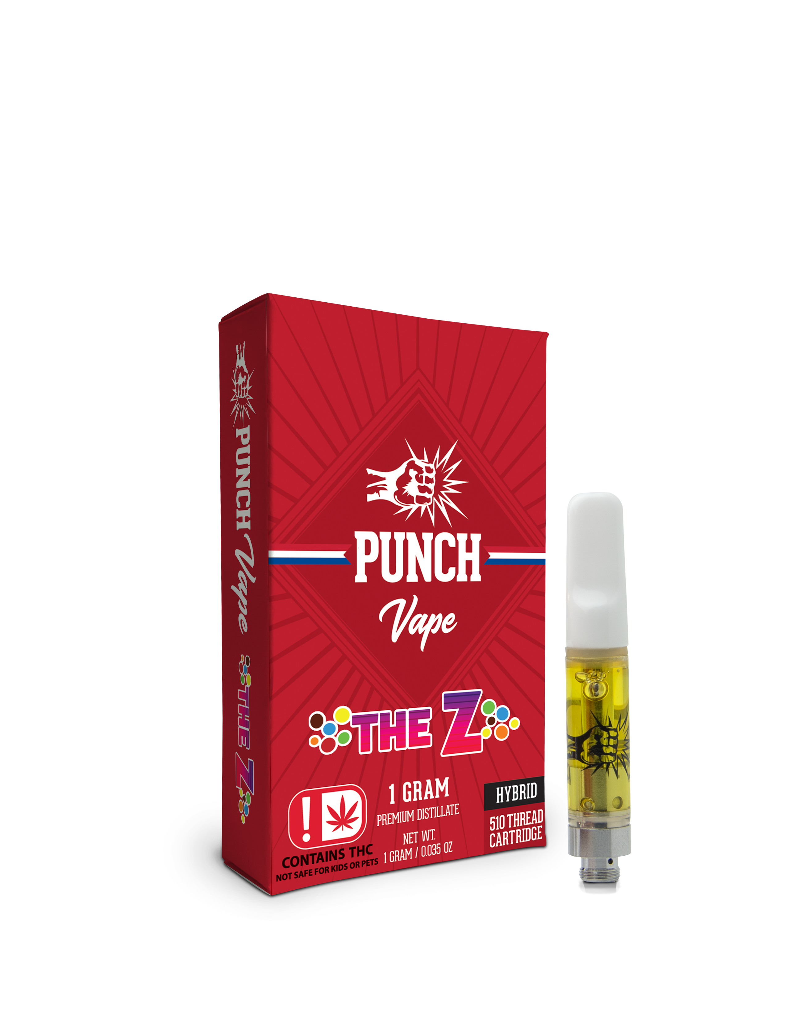 The Z Punch 510 Distillate Vape Cart (1g) (OK)